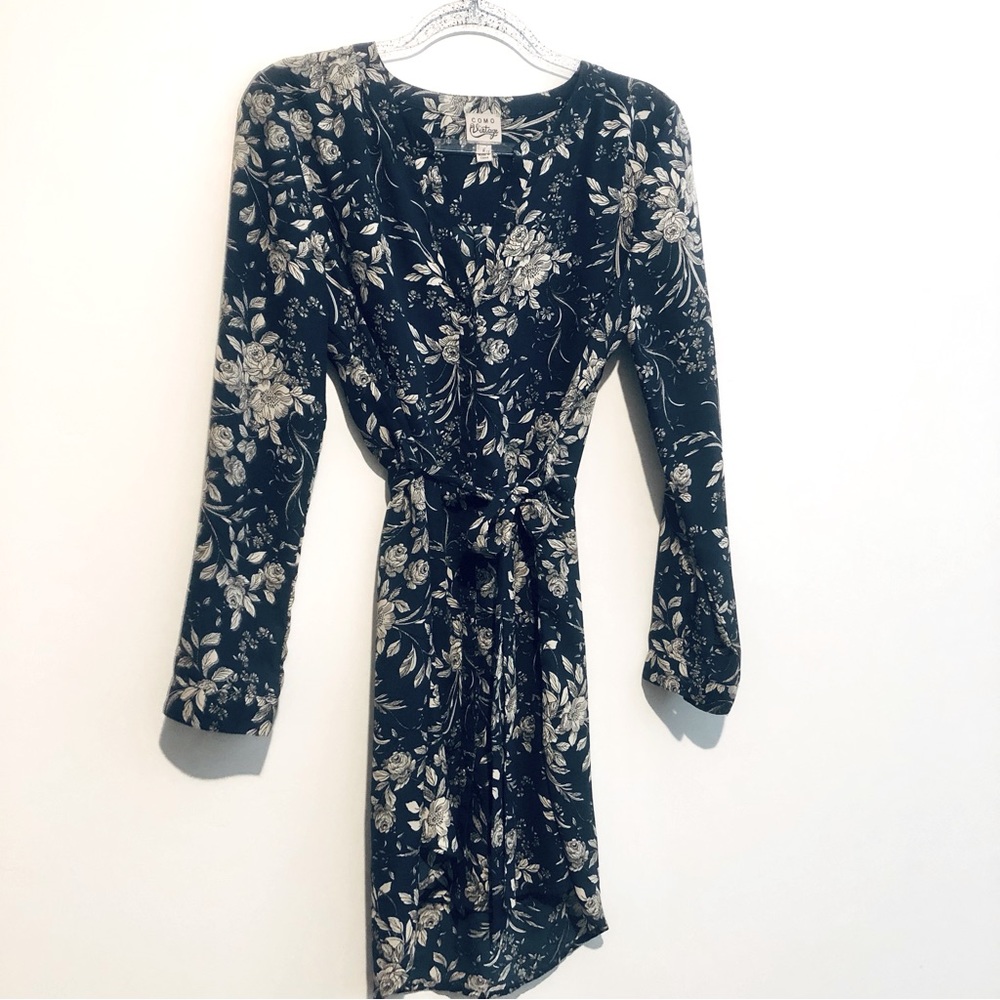 Nordstrom Blue & Cream Print Tunic/Dress